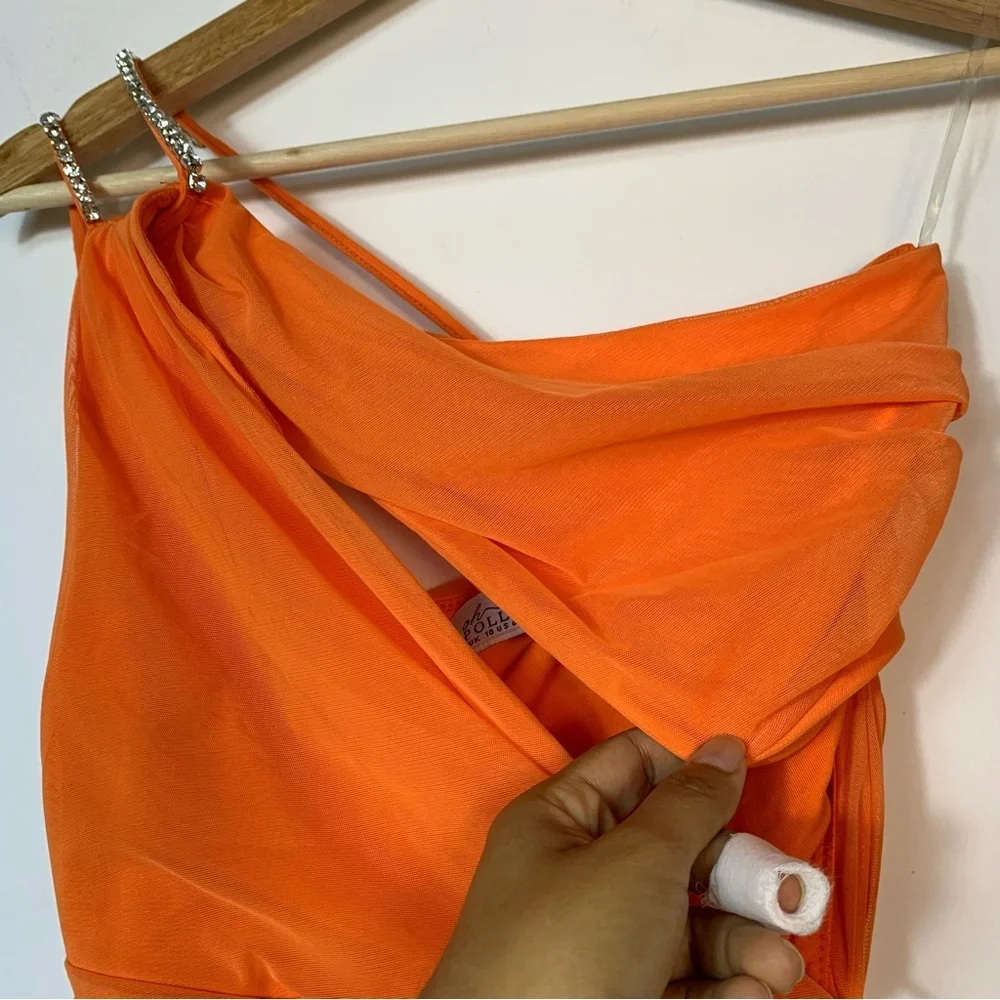 Oh Polly Embellished Draped Mini Party Dress - Picture 13 of 14